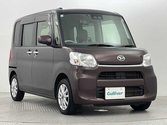 ダイハツ タント X SA Ⅲ 新潟県 2017(平29)年 8.2万km プラムブラウンクリスタルマイカ 純正ナビ/　　フルセグ/CD/DVD/BT/SD/USB/HDMI/バックカメラ/両側パワースライドドア/オートライト/オートハイビーム/シートヒーター/純正アルミホイール付スタッドレスタイヤ車載/ステアリングスイッチ/スマートキー/ETC