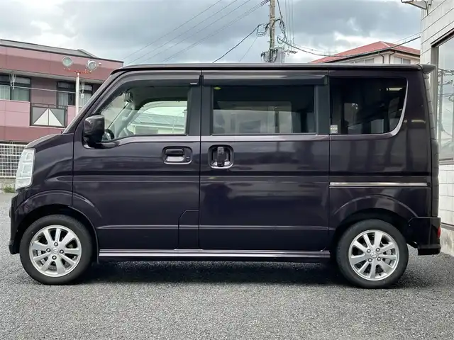スズキ エブリィ ワゴン PZターボ 福岡県 2016(平28)年 7.7万km ムーンライトバイオレットPM KENWOOD製メモリナビ/　（AM/FM/Bluetooth/フルセグTV）/バックカメラ/スズキセーフティーサポート/・レーダーブレーキサポート/・誤発進制御機能/・エマージェンシーストップシグナル/オートライト/横滑り防止装置/純正14インチアルミホイール/レザー調茶色シートカバー/ETC/リアヒーター/片側パワースライドドア/純正フロアマット/ドアバイザー/電格ミラー/ワイドインナーミラー/プッシュスタート/電源ソケット×1/盗難防止装置/スペアキー×1/保証書/取扱説明書