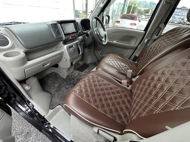 スズキ エブリィ ワゴン PZターボ 福岡県 2016(平28)年 7.7万km ムーンライトバイオレットPM KENWOOD製メモリナビ/　（AM/FM/Bluetooth/フルセグTV）/バックカメラ/スズキセーフティーサポート/・レーダーブレーキサポート/・誤発進制御機能/・エマージェンシーストップシグナル/オートライト/横滑り防止装置/純正14インチアルミホイール/レザー調茶色シートカバー/ETC/リアヒーター/片側パワースライドドア/純正フロアマット/ドアバイザー/電格ミラー/ワイドインナーミラー/プッシュスタート/電源ソケット×1/盗難防止装置/スペアキー×1/保証書/取扱説明書