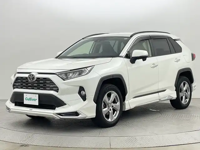 トヨタ ＲＡＶ４ G 新潟県 2020(令2)年 4.8万km ホワイトパールクリスタルシャイン ４WD/トヨタセーフティセンス/モデリスタ/禁煙車/社外SDナビ/　　CD/DVD/AM/FM/フルセグ/BT/SD/HDMI/USB/バックモニター/パワーバックドア/レーダークルーズコントロール/LEDオートライト/オートマチックハイビーム/運転席パワーシート/前席シートヒーター/純正18インチアルミホイール付/社外アルミホイール付スタッドレスタイヤ車載/　　225/65/R17/5ミリ/ステアリングスイッチ/ステアリングヒーター/ドライブレコーダー/ブラインドスポットモニター/USBポート/電動パーキングブレーキ/オートブレーキホールド/スペアキー/スマートキー/ETC