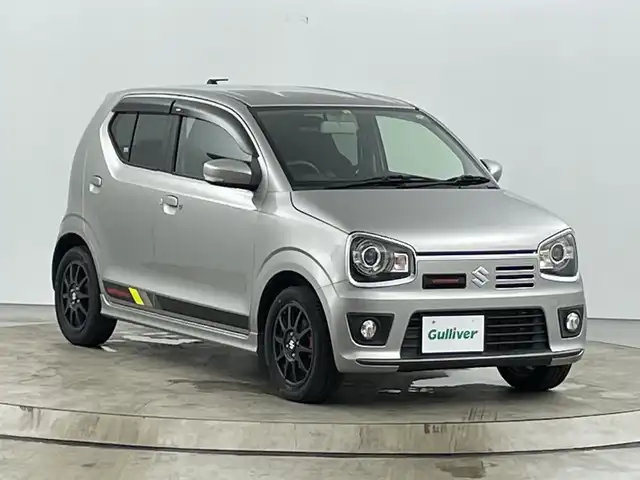 スズキ アルト ワークス 愛知県 2018(平30)年 5.1万km スチールシルバーM ターボ/5速MT/KENWOODメモリナビ【MDV-L404】/（ワンセグ・SD・iPod）/バックカメラ/レーダブレーキサポート/ETC/純正１５インチアルミホイール/横滑り防止/レカロファブリックシート/オートキセノンライト/純正フロアマット/ウィンカーミラー/プッシュスタート