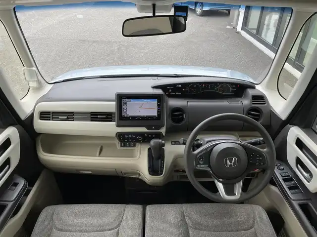 ホンダ Ｎ ＢＯＸ G L ホンダセンシング 道央・札幌 2019(平31)年 3.3万km モーニングミストブルーM ４WD/純正ディーラーOPナビ/CD/DVD/BT/フルセグ/ホンダセンシング/衝突被害軽減ブレーキ/横滑り防止装置/アダプティブクルーズコントロール/レーンキープアシスト/リアコーナーセンサー/バックカメラ/ビルトインETC/ドライブレコーダー/ECONモード/片側パワースライドドア/前席シートヒーター/ステアリングリモコン/プッシュスタート/スマートキー/LEDヘッドライト/オートライト/オートハイビーム/フォグランプ/電動格納ミラー/ヒーテッドドアミラー/ウィンカーミラー/純正フロアマット/ドアバイザー/スペアキー