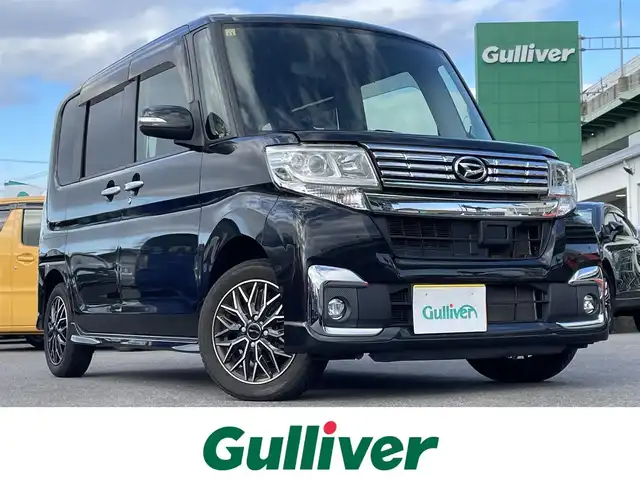 ダイハツ タント カスタム X 愛知県 2016(平28)年 2.4万km ブラックマイカメタリック 社外ディスプレイオーディオ　/ＢＴ　/Ｂカメラ　/ＬＥＤヘッドライト　/フォグライト　/ＥＴＣ　/ステアリングスイッチ　/オートライト　/左パワースライドドア　/アイドリングストップ/純正フロアマット