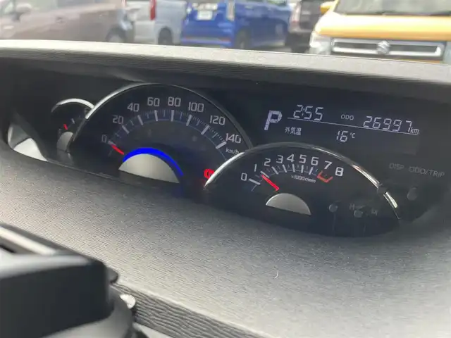 ダイハツ タント カスタム X 愛知県 2016(平28)年 2.4万km ブラックマイカメタリック 社外ディスプレイオーディオ　/ＢＴ　/Ｂカメラ　/ＬＥＤヘッドライト　/フォグライト　/ＥＴＣ　/ステアリングスイッチ　/オートライト　/左パワースライドドア　/アイドリングストップ/純正フロアマット