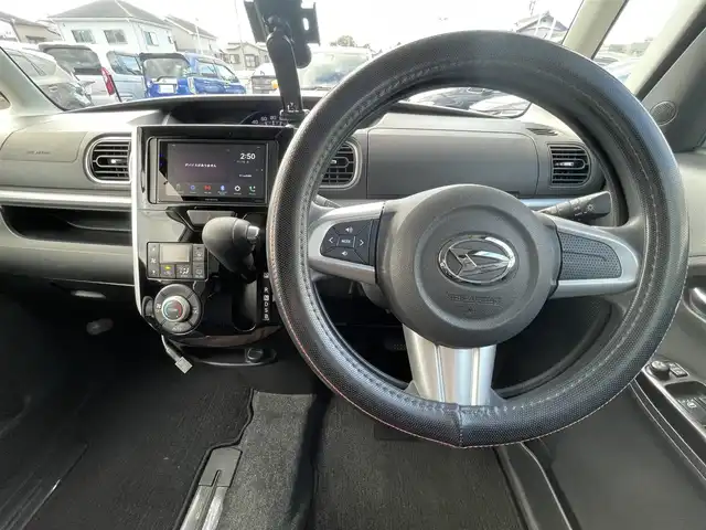 ダイハツ タント カスタム X 愛知県 2016(平28)年 2.4万km ブラックマイカメタリック 社外ディスプレイオーディオ　/ＢＴ　/Ｂカメラ　/ＬＥＤヘッドライト　/フォグライト　/ＥＴＣ　/ステアリングスイッチ　/オートライト　/左パワースライドドア　/アイドリングストップ/純正フロアマット