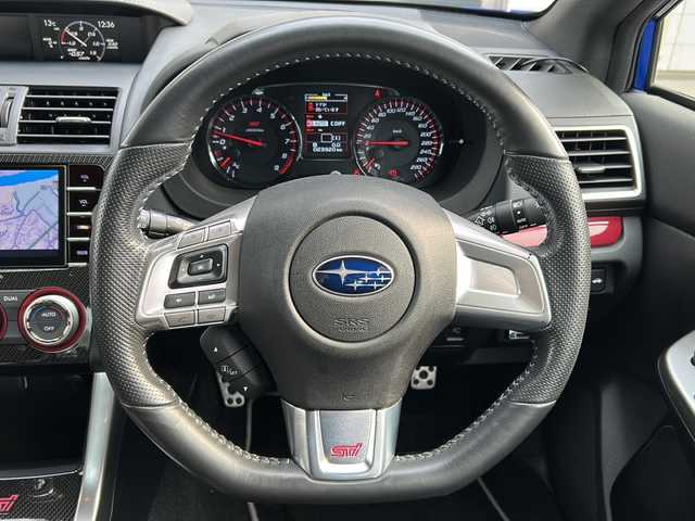 スバル ＷＲＸ ＳＴＩ S207 岩手県 2016(平28)年 2.4万km WRブルーパール ４WD/ＳＴｉエアロ　/純正ナビ　/（CD、DVD、HDMI、BT）/ＳＴｉ本革シート　/ＲＡＹＳホイール冬タイヤ有　/バックカメラ　/サイドカメラ /前席シートヒーター /LEDアクセサリーライナー/オートライト　/フォグランプ/ナビステアリングスイッチ/ETC/デュアルエアコン/プッシュスタート/スマートキー×2/オートリアワイパー/ドアバイザー/フロアマット/保証書　取説