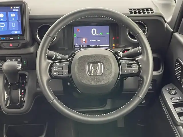 ホンダ Ｎ ＢＯＸ カスタム コーディネートスタイル 愛知県 2023(令5)年 1.7万km パールⅡ 純正８型ナビ　シートヒーター　禁煙車　ハーフレザー　バックカメラ　前後ドラレコ　電動パーキング　ホンダセンシング　衝突軽減　追従クルコン　ハンドル支援　コーナーセンサー　ツートーン　ＬＥＤオートライト