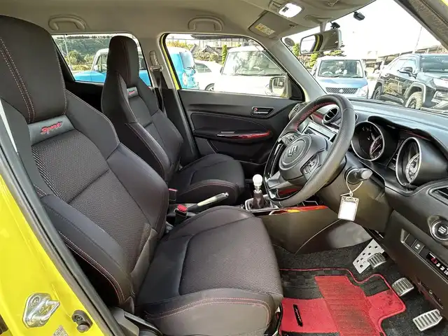 スズキ スイフト スポーツ 栃木県 2022(令4)年 4.7万km チャンピオンイエロー デゥアルブレーキサポート/社外ディスプレイオーディオ/DVD/Bluetooth/MSV/USB/ビルトインETC/前後ドライブレコーダー/D席シートヒーター/クルーズコントロール/スマートキー×2/プッシュスタート/ステアリングリモコン/LEDオートライト/LEDフォグランプ/純正17インチAW/アイドリングストップ/横滑り防止装置/電動格納ミラー/スロットコントローラー