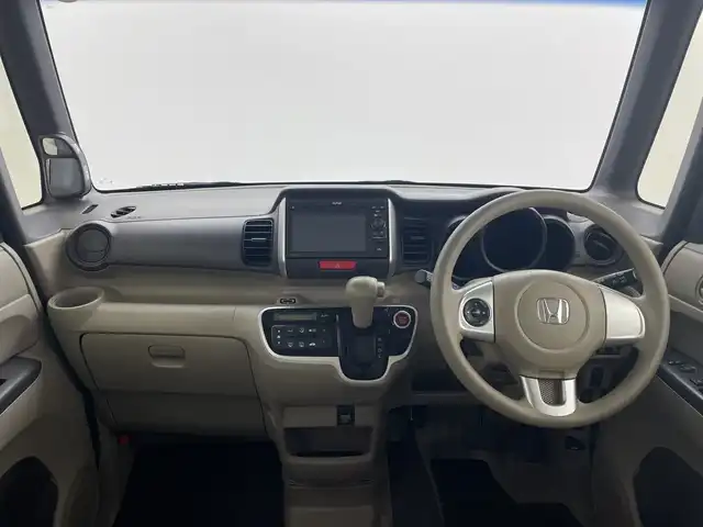 ホンダ Ｎ ＢＯＸ G Lパッケージ 群馬県 2015(平27)年 5.2万km カトラリーシルバーM 純正ディスプレイオーディオ　バックカメラ　両側電動スライドドア　ＥＴＣ　ステアリングスイッチ　リアロールカーテン　スマートキー　横滑り防止装置　ヘッドライトレベライザー　ウィンカーミラー　禁煙車