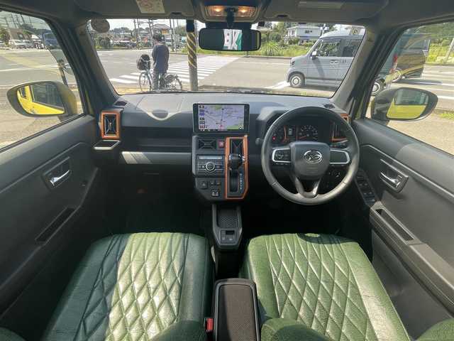 ダイハツ タフト G 神奈川県 2021(令3)年 2.5万km レモンスカッシュクリスタルM 純正ナビ/「フルセグTV/CD/DVD/Bluetooth/FM/AM」/全方位モニター/ETC/シートヒーター「D/N席」/衝突被害軽減システム/前後コーナーセンサー/先行車発進お知らせ機能/車線逸脱警報/標識認識機能/ふらつき警報/電動パーキングブレーキ/電動ホールド機能/LEDヘッドライト/フォグランプ/アダプティブハイビーム/純正15インチAW/純正フロアマット/保証書/取扱説明書/スペアキー