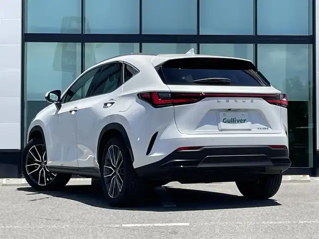 レクサス ＮＸ 250 バージョンL 和歌山県 2023(令5)年 1万km ソニッククォーツ 純正ナビ/パノラミックビューモニター/革巻きステアリング/サンルーフ/三眼LEDヘッドライト/レザーシート/パワーシート/ポジションメモリー/シートヒーター/シートエアベンチレーション/ステアリングヒーター/純正アルミホイール/ドライブレコーダー/パワーバックドア/置くだけ充電/プリクラッシュセーフティー/BSM/クリアランスソナー/フォグランプ