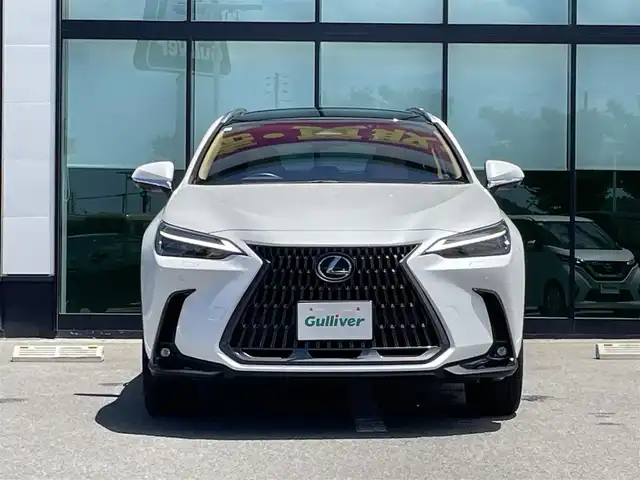レクサス ＮＸ 250 バージョンL 和歌山県 2023(令5)年 1万km ソニッククォーツ 純正ナビ/パノラミックビューモニター/革巻きステアリング/サンルーフ/三眼LEDヘッドライト/レザーシート/パワーシート/ポジションメモリー/シートヒーター/シートエアベンチレーション/ステアリングヒーター/純正アルミホイール/ドライブレコーダー/パワーバックドア/置くだけ充電/プリクラッシュセーフティー/BSM/クリアランスソナー/フォグランプ
