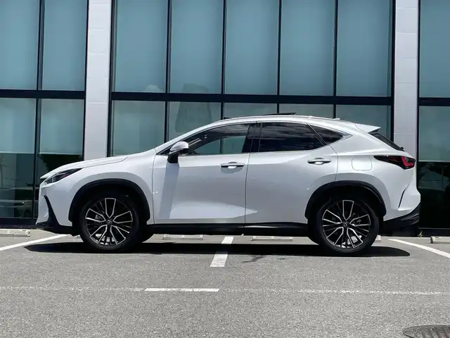 レクサス ＮＸ 250 バージョンL 和歌山県 2023(令5)年 1万km ソニッククォーツ 純正ナビ/パノラミックビューモニター/革巻きステアリング/サンルーフ/三眼LEDヘッドライト/レザーシート/パワーシート/ポジションメモリー/シートヒーター/シートエアベンチレーション/ステアリングヒーター/純正アルミホイール/ドライブレコーダー/パワーバックドア/置くだけ充電/プリクラッシュセーフティー/BSM/クリアランスソナー/フォグランプ