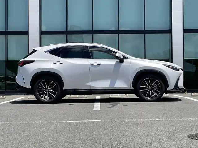 レクサス ＮＸ 250 バージョンL 和歌山県 2023(令5)年 1万km ソニッククォーツ 純正ナビ/パノラミックビューモニター/革巻きステアリング/サンルーフ/三眼LEDヘッドライト/レザーシート/パワーシート/ポジションメモリー/シートヒーター/シートエアベンチレーション/ステアリングヒーター/純正アルミホイール/ドライブレコーダー/パワーバックドア/置くだけ充電/プリクラッシュセーフティー/BSM/クリアランスソナー/フォグランプ