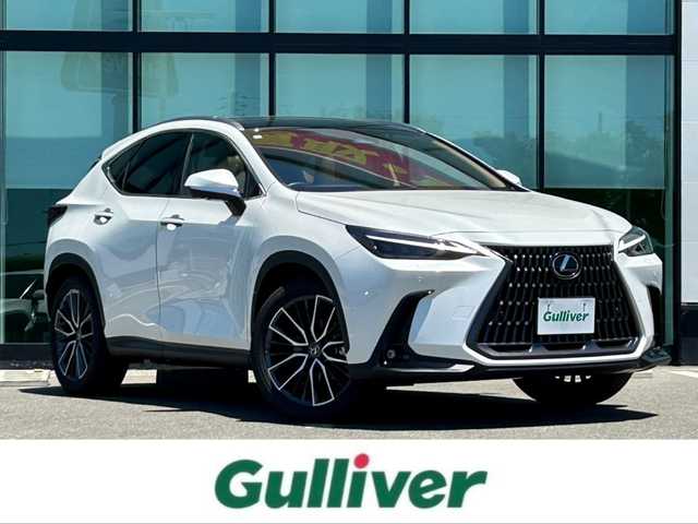 レクサス ＮＸ 250 バージョンL 和歌山県 2023(令5)年 1万km ソニッククォーツ 純正ナビ/パノラミックビューモニター/革巻きステアリング/サンルーフ/三眼LEDヘッドライト/レザーシート/パワーシート/ポジションメモリー/シートヒーター/シートエアベンチレーション/ステアリングヒーター/純正アルミホイール/ドライブレコーダー/パワーバックドア/置くだけ充電/プリクラッシュセーフティー/BSM/クリアランスソナー/フォグランプ