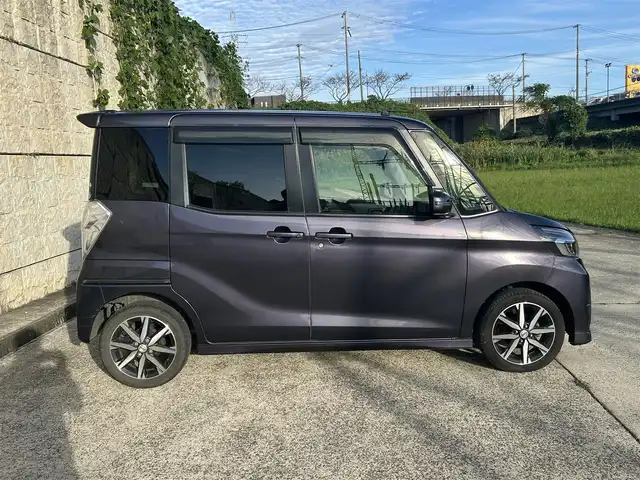 日産 デイズ ルークス HWS X Vセレクション 長崎県 2018(平30)年 6.9万km プレミアムパープルP 純正メモリナビ/（CD/DVD/BT/フルセグ）/全方位カメラ/衝突軽減システム/両側パワースライドドア/ハーフレザーシート/スマートキー/プッシュスタート/純正15インチAW/ETC