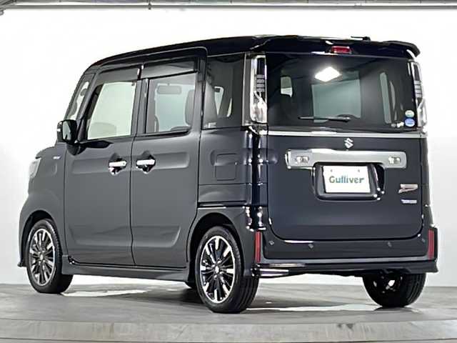 スズキ スペーシア カスタム HYBRID XS 広島県 2018(平30)年 6.5万km ブルーイッシュブラックパール3 社外ナビ/CD/ワンセグTV/Bluetooth/バックカメラ/両側パワースライドドア /LEDオートライト/ハーフレザーシート /シートヒーター /ステアリングスイッチ/スマートキー/スペアキー /プッシュスタート/コーナーセンサー (リア)/純正アルミホイール