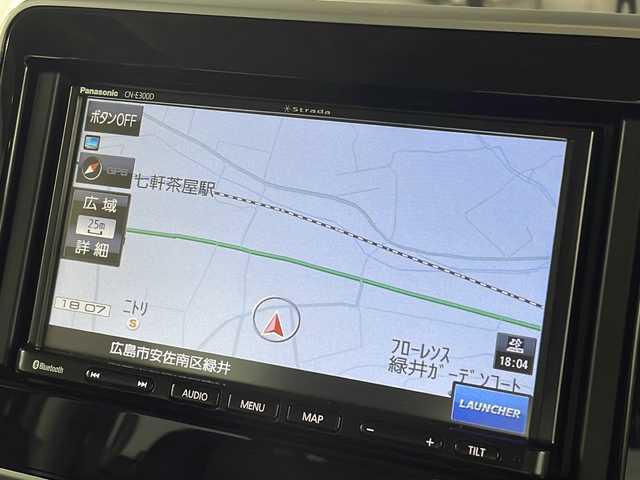 スズキ スペーシア カスタム HYBRID XS 広島県 2018(平30)年 6.5万km ブルーイッシュブラックパール3 社外ナビ/CD/ワンセグTV/Bluetooth/バックカメラ/両側パワースライドドア /LEDオートライト/ハーフレザーシート /シートヒーター /ステアリングスイッチ/スマートキー/スペアキー /プッシュスタート/コーナーセンサー (リア)/純正アルミホイール
