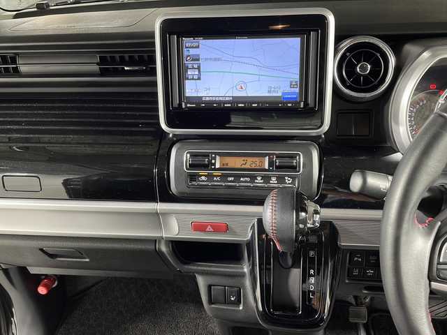 スズキ スペーシア カスタム HYBRID XS 広島県 2018(平30)年 6.5万km ブルーイッシュブラックパール3 社外ナビ/CD/ワンセグTV/Bluetooth/バックカメラ/両側パワースライドドア /LEDオートライト/ハーフレザーシート /シートヒーター /ステアリングスイッチ/スマートキー/スペアキー /プッシュスタート/コーナーセンサー (リア)/純正アルミホイール