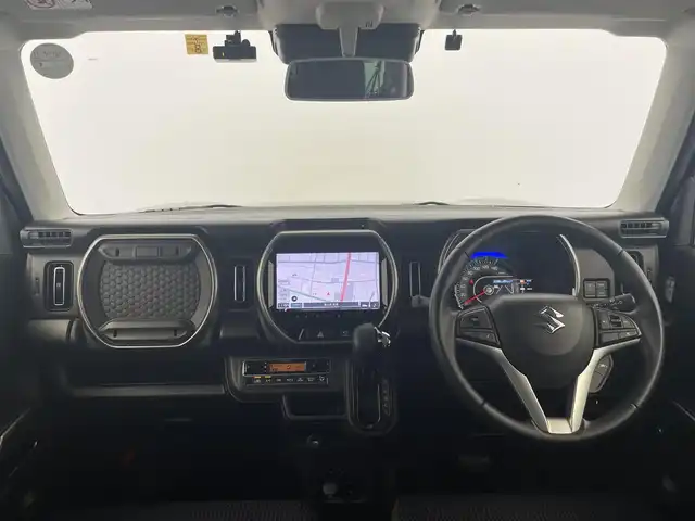 スズキ ハスラー Jスタイル Ⅱ 富山県 2022(令4)年 4.9万km クールカーキパールメタリック/ソフトベージュメタリック 純正ナビ（AM/FM/DVD/BT/フルセグ）/全方位カメラ/ドライブレコーダー/ETC/シートヒーター/衝突被害軽減システム/レーダークルーズコントロール/レーンキープアシスト/コーナーセンサー/横滑り防止装置/アイドリングストップ/純正アルミホイール/純正フロアマット/オートLEDライト/革巻きステアリング/ステアリングスイッチ/パドルシフト/スマートキー