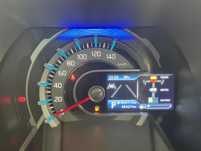 スズキ ハスラー Jスタイル Ⅱ 富山県 2022(令4)年 4.9万km クールカーキパールメタリック/ソフトベージュメタリック 純正ナビ（AM/FM/DVD/BT/フルセグ）/全方位カメラ/ドライブレコーダー/ETC/シートヒーター/衝突被害軽減システム/レーダークルーズコントロール/レーンキープアシスト/コーナーセンサー/横滑り防止装置/アイドリングストップ/純正アルミホイール/純正フロアマット/オートLEDライト/革巻きステアリング/ステアリングスイッチ/パドルシフト/スマートキー