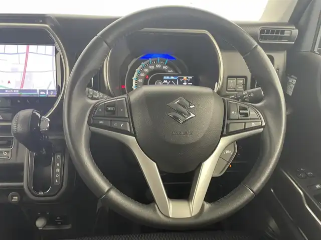 スズキ ハスラー Jスタイル Ⅱ 富山県 2022(令4)年 4.9万km クールカーキパールメタリック/ソフトベージュメタリック 純正ナビ（AM/FM/DVD/BT/フルセグ）/全方位カメラ/ドライブレコーダー/ETC/シートヒーター/衝突被害軽減システム/レーダークルーズコントロール/レーンキープアシスト/コーナーセンサー/横滑り防止装置/アイドリングストップ/純正アルミホイール/純正フロアマット/オートLEDライト/革巻きステアリング/ステアリングスイッチ/パドルシフト/スマートキー