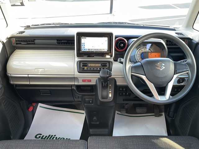 スズキ スペーシア HYBRID X 茨城県 2019(平31)年 4万km ブルーイッシュブラックパール3 社外SDナビ(Bluetooth、CD/DVD/フルセグTV)/シートヒーター/ETC/横滑り防止装置/コーナーセンサー/レーンキープアシスト/HIDオートライト/衝突被害軽減システム/サイドエアバッグ/アイドリングストップ/スマートキー/冷房AAC/USB入力端子/両側パワースライドドア/純正フロアマット/14インチ純正アルミホイール