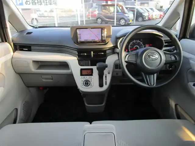 ダイハツ ムーヴ X SAⅡ 岡山県 2017(平29)年 5万km ブラックマイカメタリック 【 Smart Assist II 】/・衝突警報機能（対車両・対歩行者）/・衝突回避支援ブレーキ/・誤発進抑制機能/・後方誤発進抑制機能/・車線逸脱警報/・先行車発進お知らせ機能/ワンオーナー/社外メモリーナビ/ワンセグテレビ/バックカメラ/DVD再生可能/リアソナー/社外フロアマット/純正14AW/スマートキー2個/プッシュスタート