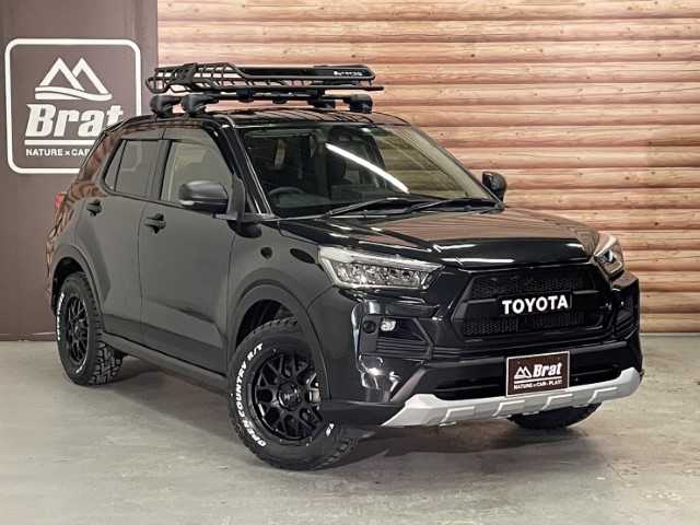 トヨタ ライズ Z 愛知県 2019(令1)年 4.2万km ブラックマイカメタリック AIS検査済み/【2411011329】/カロッツェリア9インチナビ（社外）/フルセグテレビ/レーダークルーズコントロール/ステアリングリモコン/ETC/純正LEDヘッドライト/16インチAW　ナイトロパワー 　M28バレット（社外）/TOYOオープンカントリーR/T　215/65-16（新品）（社外）/1インチリフトアップ（社外）/TERZO ルーフラック（社外）/INNO ベースキャリア（社外）/KLC・RAV4アドベンチャーフェイスキット（社外）