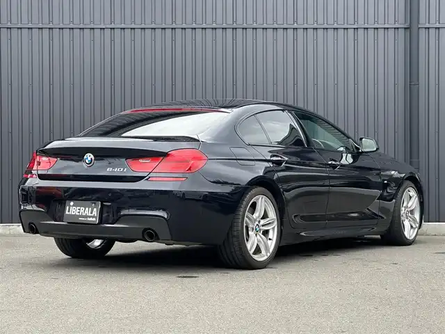 ＢＭＷ ＢＭＷ ６４０ｉ グランクーペ Mスポーツ 福島県 2014(平26)年 6.3万km カーボンブラックM サンルーフ/インテリジェントセーフティ/クルーズコントロール/茶革シート/パワーシート/シートヒーター /純正ナビ/バックカメラ/フルセグTV/ミラー一体型ETC/コンフォートアクセス/キセノンオートライト/オートホールド /パドルシフト/アイドリングストップ/純正19インチAW/取扱説明書/保証書/スペアキー