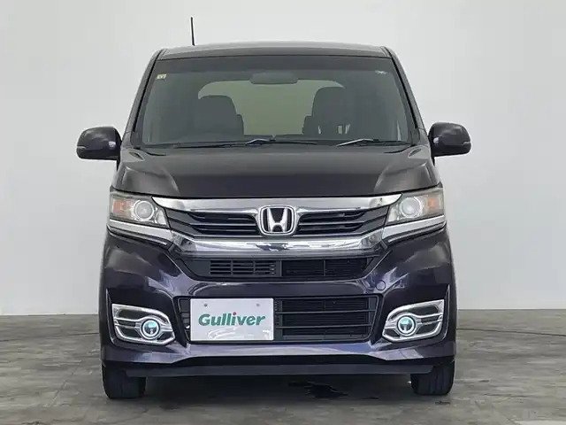 ホンダ Ｎ ＷＧＮ カスタム G ターボパッケージ 群馬県 2016(平28)年 7.3万km プレミアムベルベットパープル・パール ワンオーナー　社外８型ナビ　Ｂモニター　クルコン　パドルシフト　ビルトインＥＴＣ　オートライト　Ｈ．Ｉ．Ｄ　ＬＥＤフォグ　電格ミラー　プッシュスタート　スマートキー　スペアキー　純正アルミホイール