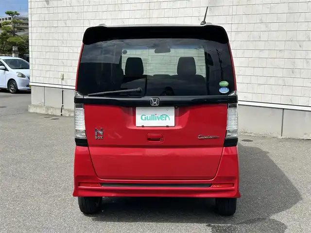 ホンダ Ｎ ＢＯＸ カスタム ターボ SSパッケージ 山形県 2014(平26)年 9.4万km ミラノレッド 4WDターボ/衝突被害軽減ブレーキ/純正ナビ/ワンセグTV/FM/AM/CD/DVD/Bluetooth/クルーズコントロール/パドルシフト/両側パワースライドドア/スマートキー/バックカメラ/ETC/純正マット/純正バイザー/プッシュスタート/AUTOライト/フォグランプ