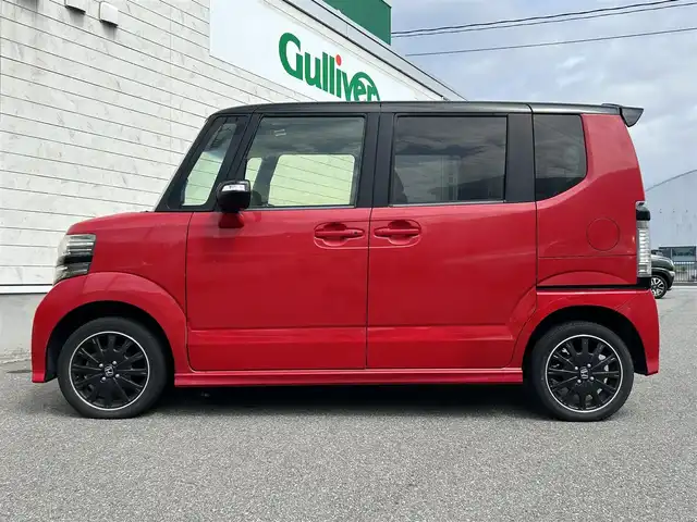 ホンダ Ｎ ＢＯＸ カスタム ターボ SSパッケージ 山形県 2014(平26)年 9.4万km ミラノレッド 4WDターボ/衝突被害軽減ブレーキ/純正ナビ/ワンセグTV/FM/AM/CD/DVD/Bluetooth/クルーズコントロール/パドルシフト/両側パワースライドドア/スマートキー/バックカメラ/ETC/純正マット/純正バイザー/プッシュスタート/AUTOライト/フォグランプ
