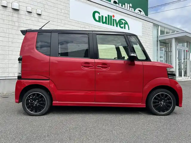 ホンダ Ｎ ＢＯＸ カスタム ターボ SSパッケージ 山形県 2014(平26)年 9.4万km ミラノレッド 4WDターボ/衝突被害軽減ブレーキ/純正ナビ/ワンセグTV/FM/AM/CD/DVD/Bluetooth/クルーズコントロール/パドルシフト/両側パワースライドドア/スマートキー/バックカメラ/ETC/純正マット/純正バイザー/プッシュスタート/AUTOライト/フォグランプ