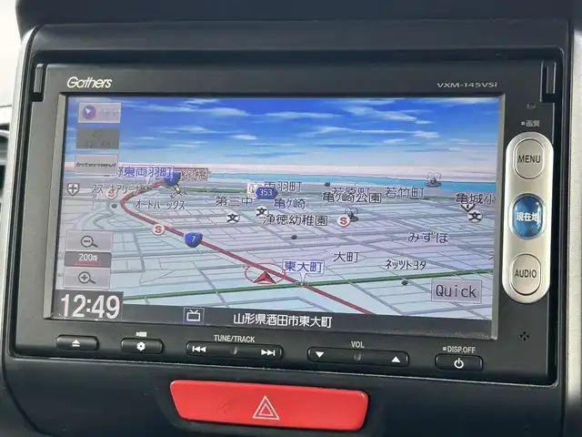 ホンダ Ｎ ＢＯＸ カスタム ターボ SSパッケージ 山形県 2014(平26)年 9.4万km ミラノレッド 4WDターボ/衝突被害軽減ブレーキ/純正ナビ/ワンセグTV/FM/AM/CD/DVD/Bluetooth/クルーズコントロール/パドルシフト/両側パワースライドドア/スマートキー/バックカメラ/ETC/純正マット/純正バイザー/プッシュスタート/AUTOライト/フォグランプ