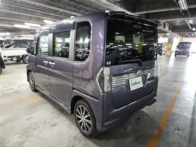 ダイハツ タント カスタムX トップED LTD SAⅢ 宮崎県 2018(平30)年 3.4万km メテオライトグレーイリュージョナルP ストラーダーナビ/フルセグTV/両側パワースライドドア/パノラマモニター用カメラ/ビルトインETC/ドライブレコーダー/スマートアシストIII/・衝突被害軽減ブレーキ/・車線逸脱警報/・誤発進抑制/・先行車発進お知らせ/・オートハイビーム/LEDヘッドランプ/ステアリングスイッチ/ハーフレザーシート/運転席シートヒーター/純正14インチアルミホイール/スマートキー/プッシュエンジンスタート/禁煙車