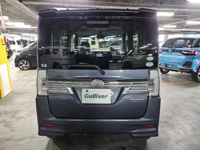 ダイハツ タント カスタムX トップED LTD SAⅢ 宮崎県 2018(平30)年 3.4万km メテオライトグレーイリュージョナルP ストラーダーナビ/フルセグTV/両側パワースライドドア/パノラマモニター用カメラ/ビルトインETC/ドライブレコーダー/スマートアシストIII/・衝突被害軽減ブレーキ/・車線逸脱警報/・誤発進抑制/・先行車発進お知らせ/・オートハイビーム/LEDヘッドランプ/ステアリングスイッチ/ハーフレザーシート/運転席シートヒーター/純正14インチアルミホイール/スマートキー/プッシュエンジンスタート/禁煙車