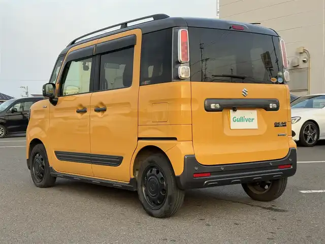 スズキ スペーシア ギア HYBRID XZ 大分県 2019(令1)年 3.5万km アクティブイエロー/ガンメタリック2トーン ・メモリーナビ(CD/DVD/BT/SD)/・バックカメラ/・フルセグテレビ/・衝突軽減ブレーキ/・両側パワースライドドア/・ETC/・ドラレコ/・シートヒーター/・オートハイビーム/・ステアリングリモコン/・スタートキー/・プッシュスタートボタン