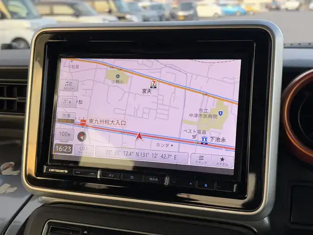 スズキ スペーシア ギア HYBRID XZ 大分県 2019(令1)年 3.5万km アクティブイエロー/ガンメタリック2トーン ・メモリーナビ(CD/DVD/BT/SD)/・バックカメラ/・フルセグテレビ/・衝突軽減ブレーキ/・両側パワースライドドア/・ETC/・ドラレコ/・シートヒーター/・オートハイビーム/・ステアリングリモコン/・スタートキー/・プッシュスタートボタン