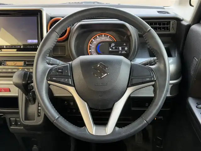 スズキ スペーシア ギア HYBRID XZ 大分県 2019(令1)年 3.5万km アクティブイエロー/ガンメタリック2トーン ・メモリーナビ(CD/DVD/BT/SD)/・バックカメラ/・フルセグテレビ/・衝突軽減ブレーキ/・両側パワースライドドア/・ETC/・ドラレコ/・シートヒーター/・オートハイビーム/・ステアリングリモコン/・スタートキー/・プッシュスタートボタン