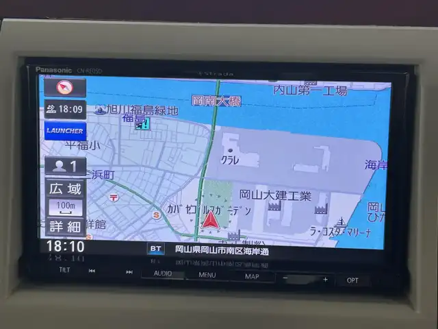 スズキ ラパン X 岡山県 2013(平25)年 7.4万km ミルクティーベージュメタリック メモリーナビ/【Bluetooth/フルセグTV/CD/DVD】/型番:CN-RE05D/スマートキー/プッシュスタート/ビルトインＥＴＣ/キセノンヘッドライト/オートライト/アイドリングストップ/ショコラ専用シート/純正フロアマット/禁煙車/横滑り防止装置/ドアバイザー/取扱説明書/ナビ取扱説明書