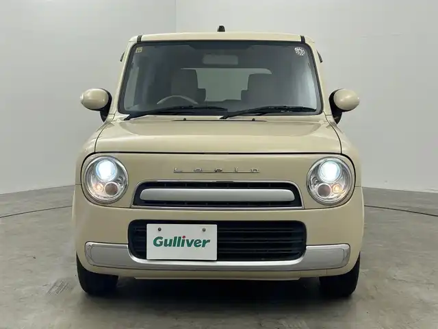 スズキ ラパン X 岡山県 2013(平25)年 7.4万km ミルクティーベージュメタリック メモリーナビ/【Bluetooth/フルセグTV/CD/DVD】/型番:CN-RE05D/スマートキー/プッシュスタート/ビルトインＥＴＣ/キセノンヘッドライト/オートライト/アイドリングストップ/ショコラ専用シート/純正フロアマット/禁煙車/横滑り防止装置/ドアバイザー/取扱説明書/ナビ取扱説明書