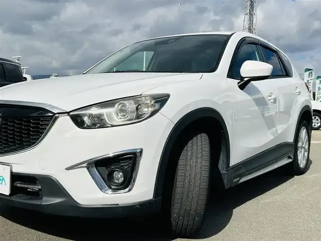 マツダ ＣＸ－５ XD Lパッケージ 佐賀県 2013(平25)年 7.2万km クリスタルホワイトパールマイカ リアビークルモニタリングシステム/トラクションコントロールシステム/BOSEサウンド/純正7型ナビゲーション[C9M4 V6 650]/AM　FM　CD　DVD　BT　フルセグTV/バックカメラ/デジタルインナーミラー/ETC/シートヒーター(前席)/革巻きステアリング/ステアリングリモコン/純正フロアマット/純正19インチアルミホイール/フォグライト/ドアバイザー