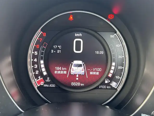 アバルト アバルト ５９５ F595 大阪府 2022(令4)年 0.7万km Gligio Campovolo Ｆ５９５/５速ＭＴ/バックカメラ/Bluetooth/TTC　（Time to Collision）/バックソナー/Autoライト/ドライブレコーダー　前後/ETC