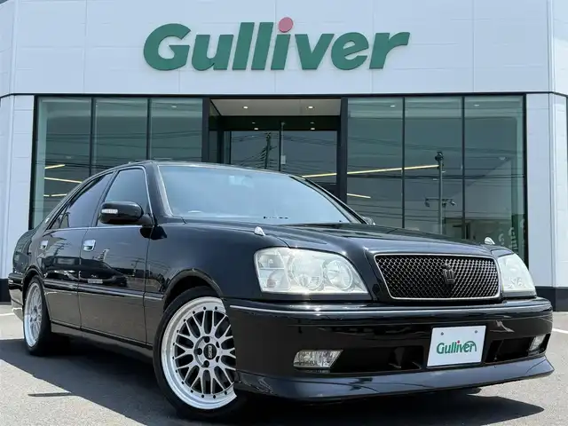 トヨタ クラウン アスリート VX 栃木県 2001(平13)年 5.3万km ブラック 300台限定車/YAMAHAチューン300馬力1JZ-GTE型エンジン/YAMAHA製前後パフォーマンスダンパー/VX専用タービン/VX専用デュアルマフラー/VX専用BBS LM18インチAW/VX専用3本スポークステアリング/VX専用フロントスポイラー/VX専用リアスポイラー/オプション電動ムーンルーフ/オプションブラックレザーシート /オプション後席パワーシート/寒冷地仕様車/（リアフォグランプ/吊り下げ式アクセルペダル）/ステアシフトマチック/ミラーヒーター/電動リアサンシェード/純正フェンダーマーカー/メーカーナビ/クラウン・スーパーライブサウンド/DVD再生機能/ETC/キーレスキー×2