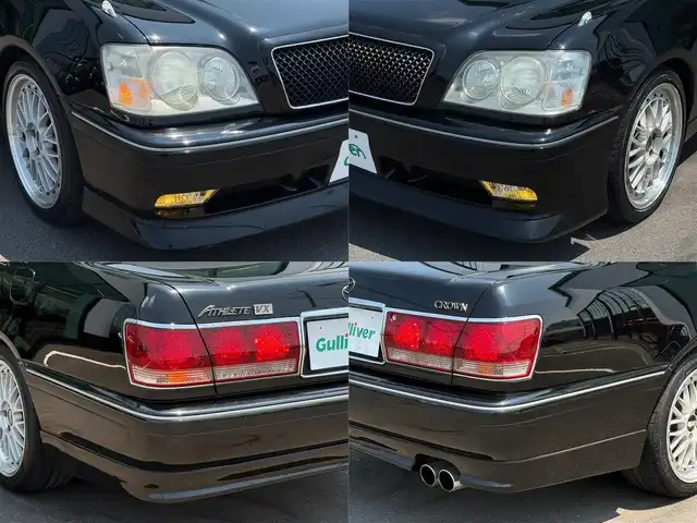 トヨタ クラウン アスリート VX 栃木県 2001(平13)年 5.3万km ブラック 300台限定車/YAMAHAチューン300馬力1JZ-GTE型エンジン/YAMAHA製前後パフォーマンスダンパー/VX専用タービン/VX専用デュアルマフラー/VX専用BBS LM18インチAW/VX専用3本スポークステアリング/VX専用フロントスポイラー/VX専用リアスポイラー/オプション電動ムーンルーフ/オプションブラックレザーシート /オプション後席パワーシート/寒冷地仕様車/（リアフォグランプ/吊り下げ式アクセルペダル）/ステアシフトマチック/ミラーヒーター/電動リアサンシェード/純正フェンダーマーカー/メーカーナビ/クラウン・スーパーライブサウンド/DVD再生機能/ETC/キーレスキー×2
