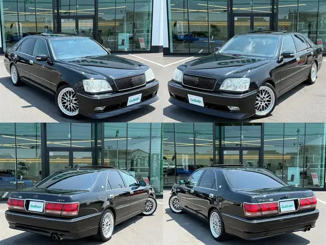 トヨタ クラウン アスリート VX 栃木県 2001(平13)年 5.3万km ブラック 300台限定車/YAMAHAチューン300馬力1JZ-GTE型エンジン/YAMAHA製前後パフォーマンスダンパー/VX専用タービン/VX専用デュアルマフラー/VX専用BBS LM18インチAW/VX専用3本スポークステアリング/VX専用フロントスポイラー/VX専用リアスポイラー/オプション電動ムーンルーフ/オプションブラックレザーシート /オプション後席パワーシート/寒冷地仕様車/（リアフォグランプ/吊り下げ式アクセルペダル）/ステアシフトマチック/ミラーヒーター/電動リアサンシェード/純正フェンダーマーカー/メーカーナビ/クラウン・スーパーライブサウンド/DVD再生機能/ETC/キーレスキー×2