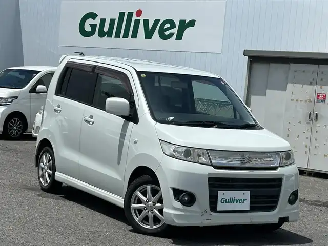 スズキ ワゴンＲ スティングレー X 福島県 2010(平22)年 7.5万km パールホワイト ４WD/D席シートヒーター/CD/AM・FM/フォグランプ/純正フロアマット/ドアバイザー/プッシュスタート/スマートキー/パワーウィンドウ/取説あり