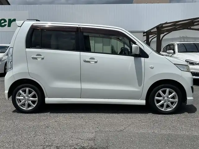 スズキ ワゴンＲ スティングレー X 福島県 2010(平22)年 7.5万km パールホワイト ４WD/D席シートヒーター/CD/AM・FM/フォグランプ/純正フロアマット/ドアバイザー/プッシュスタート/スマートキー/パワーウィンドウ/取説あり
