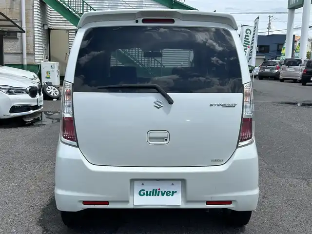 スズキ ワゴンＲ スティングレー X 福島県 2010(平22)年 7.5万km パールホワイト ４WD/D席シートヒーター/CD/AM・FM/フォグランプ/純正フロアマット/ドアバイザー/プッシュスタート/スマートキー/パワーウィンドウ/取説あり
